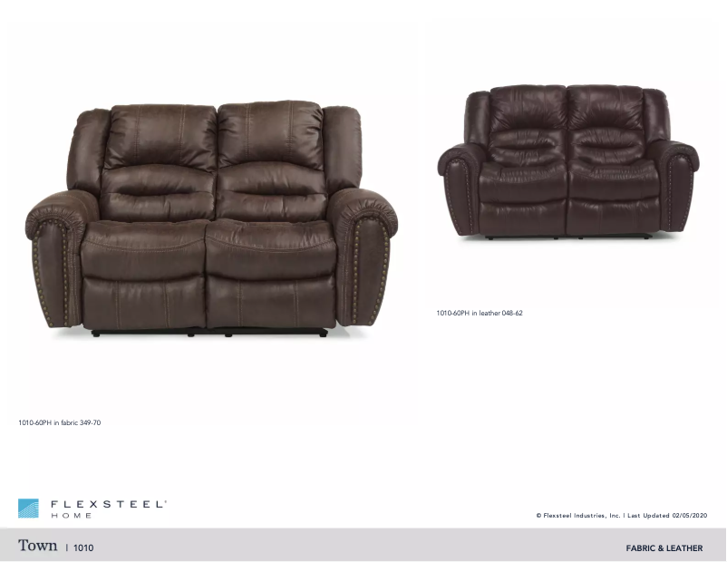 Page 1 de la notice Manuel utilisateur Flexsteel Town 1010-60PH