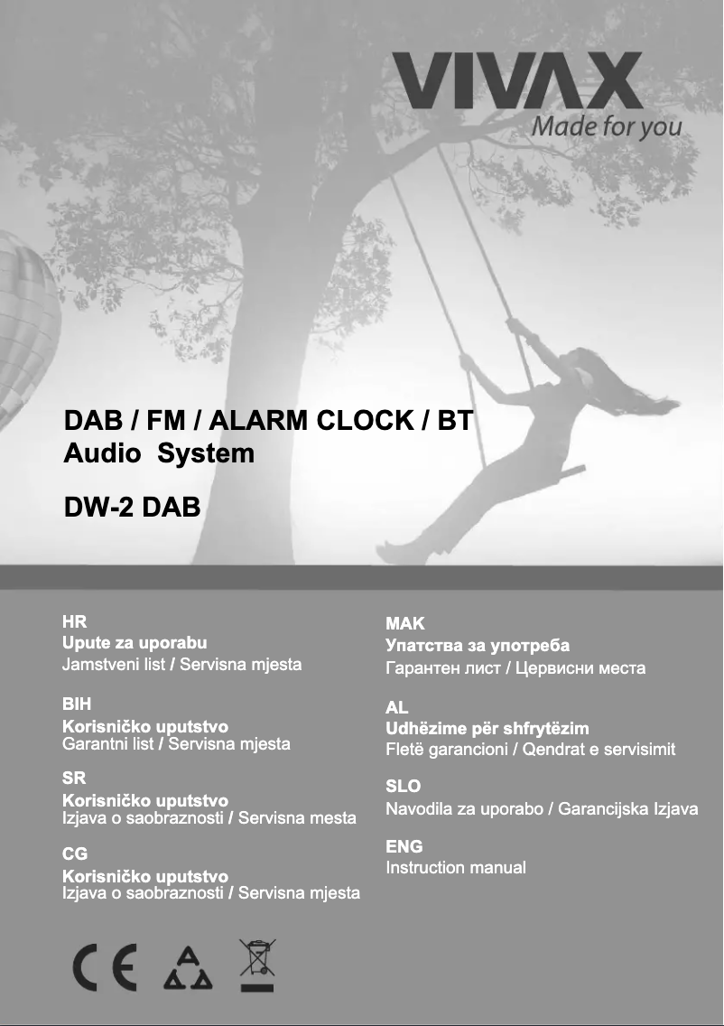 Page 1 de la notice Manuel utilisateur Vivax DW-2