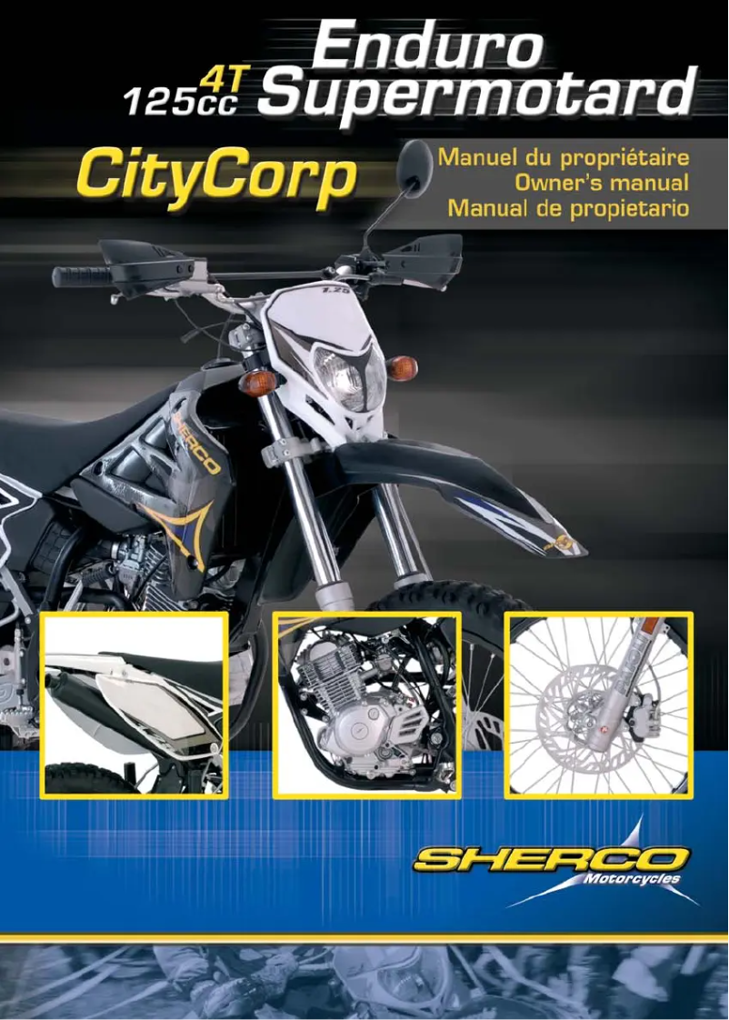 Image de la première page du manuel de l'appareil CityCorp 125cc (2008)