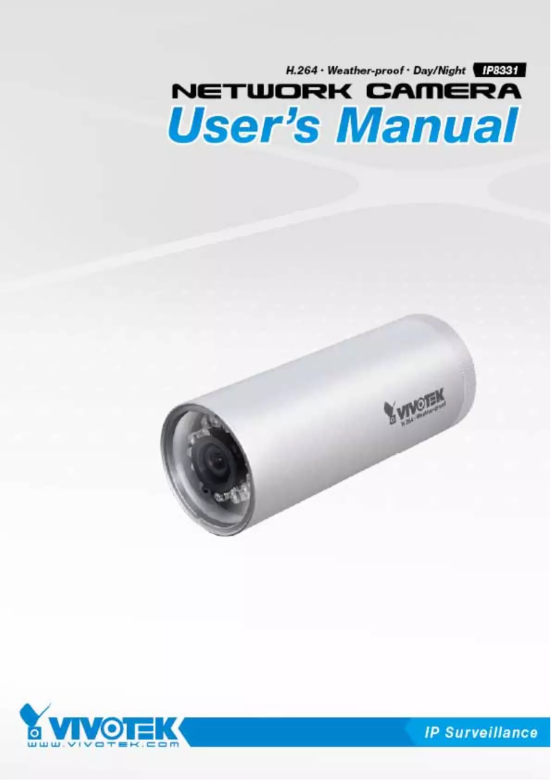 Page 1 de la notice Manuel utilisateur Vivotek IP8331