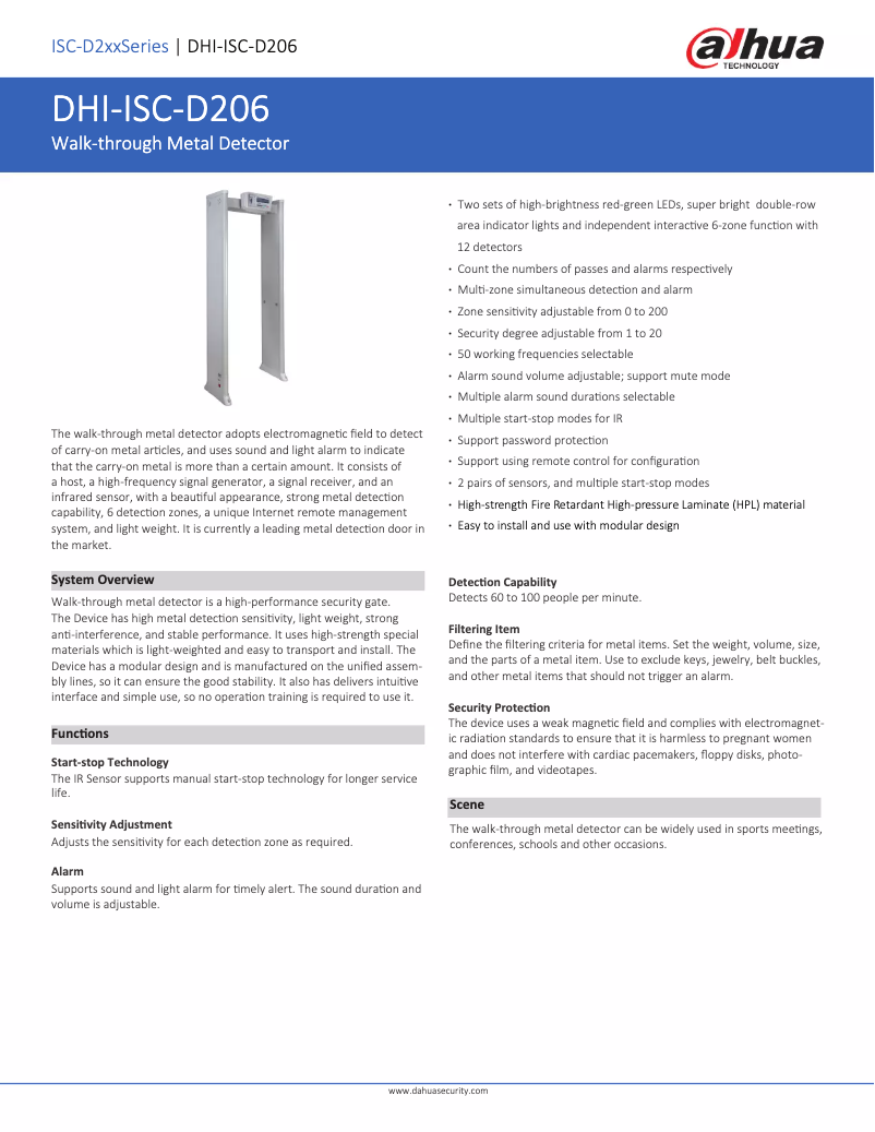 Image de la première page du manuel de l'appareil ISC-D206