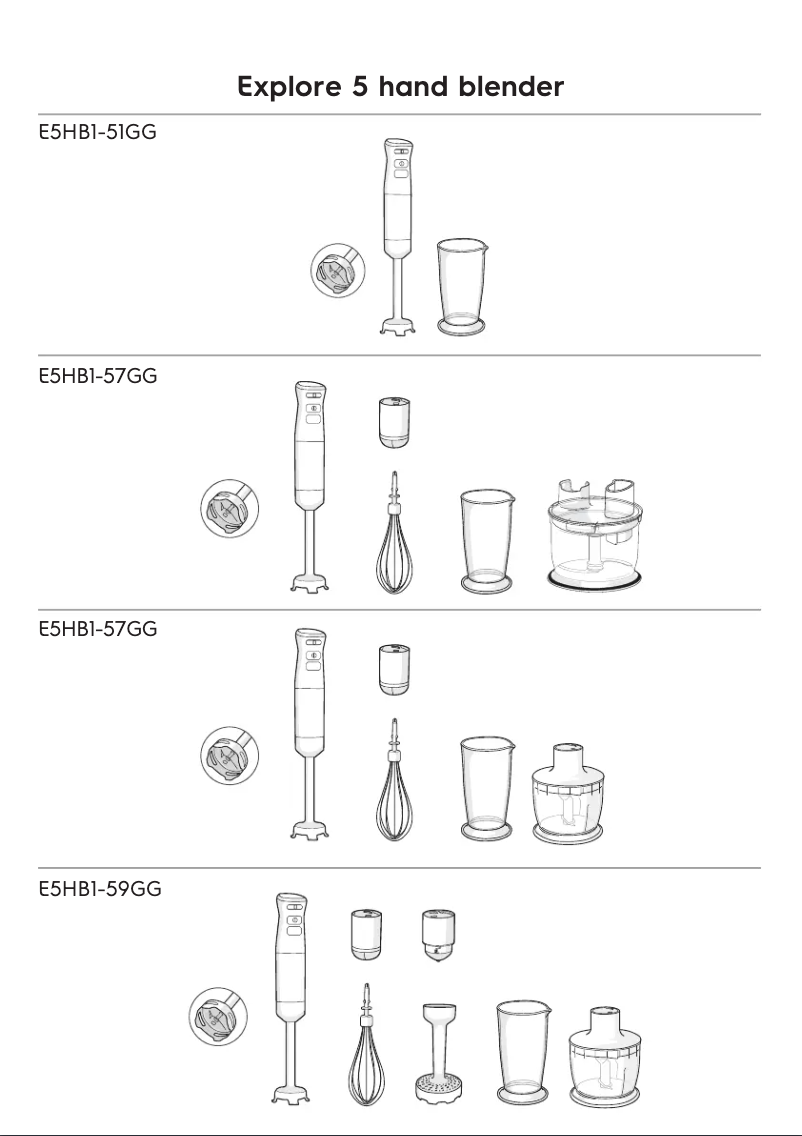 Image de la première page du manuel de l'appareil Explore 5 E5HB1-59GG