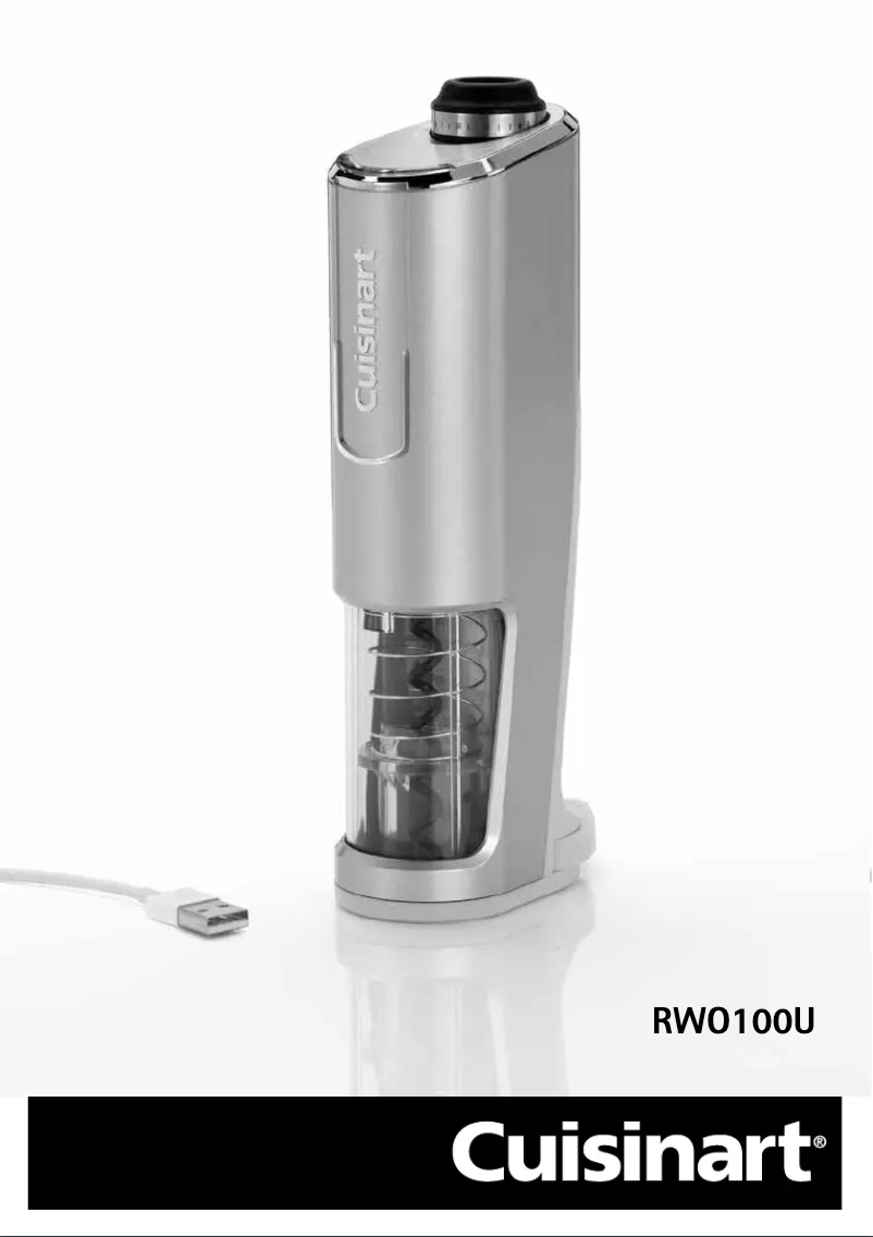Page 1 de la notice Manuel utilisateur Cuisinart RWO100U