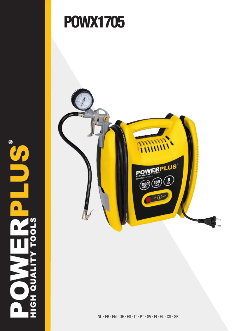 Page 1 de la notice Manuel utilisateur PowerPlus POWX1705