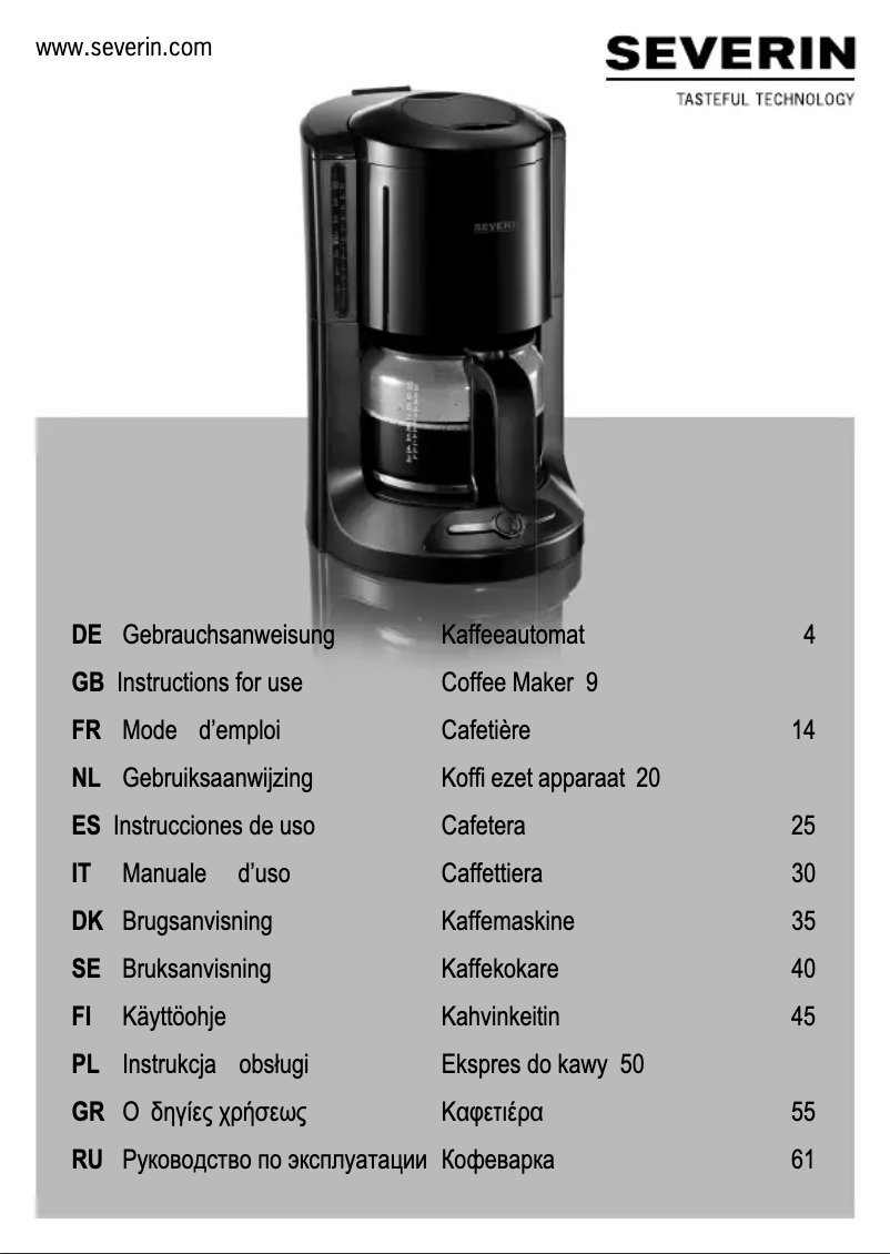 Image de la première page du manuel de l'appareil KA 4178