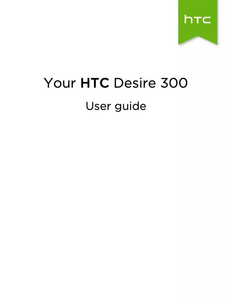 Page 1 de la notice Manuel utilisateur HTC Desire 300