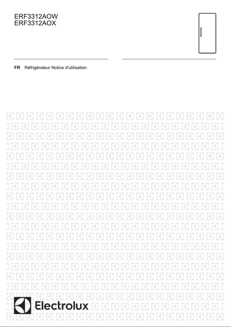 Page 1 de la notice Manuel utilisateur Electrolux ERF3312AOX
