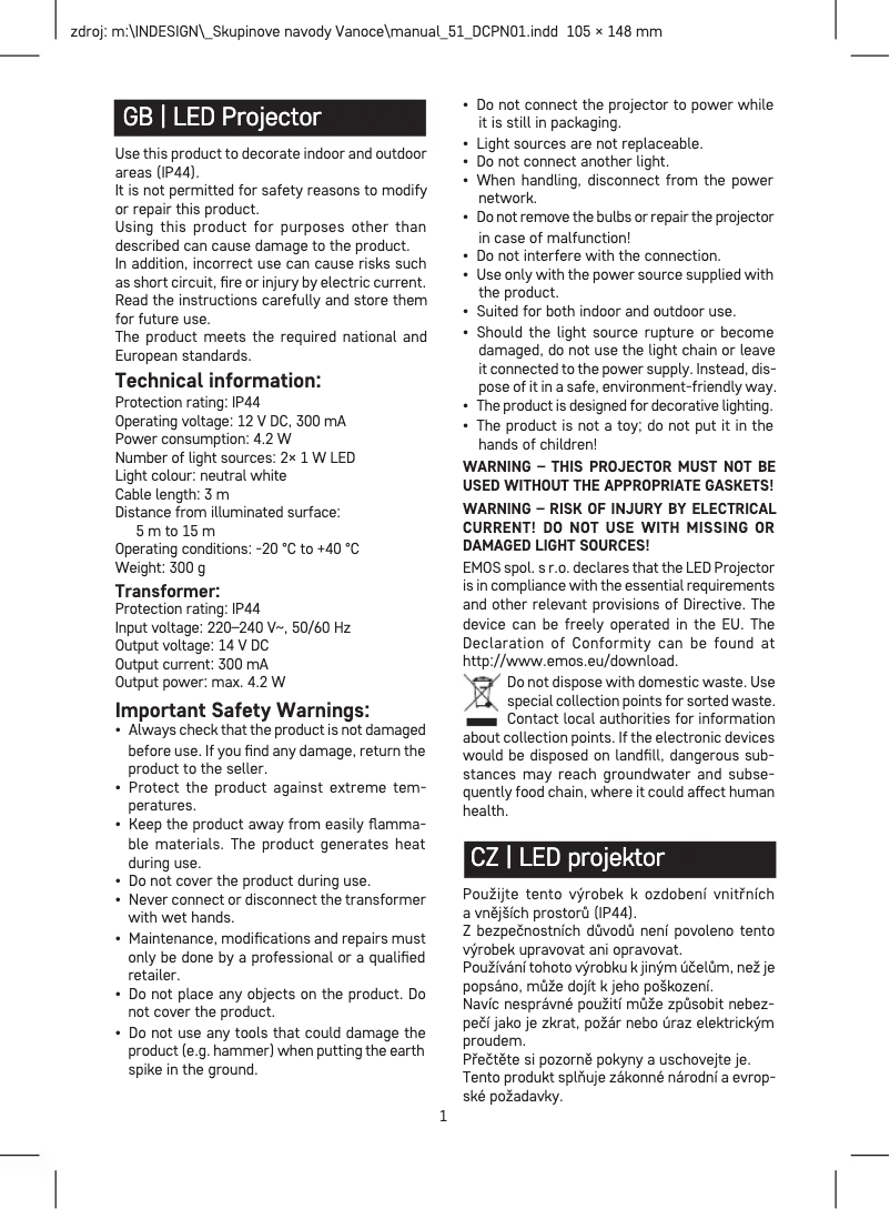 Image de la première page du manuel de l'appareil DCPN01