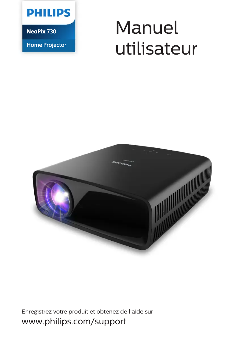 Page 1 de la notice Manuel utilisateur Philips NeoPix 730 NPX730