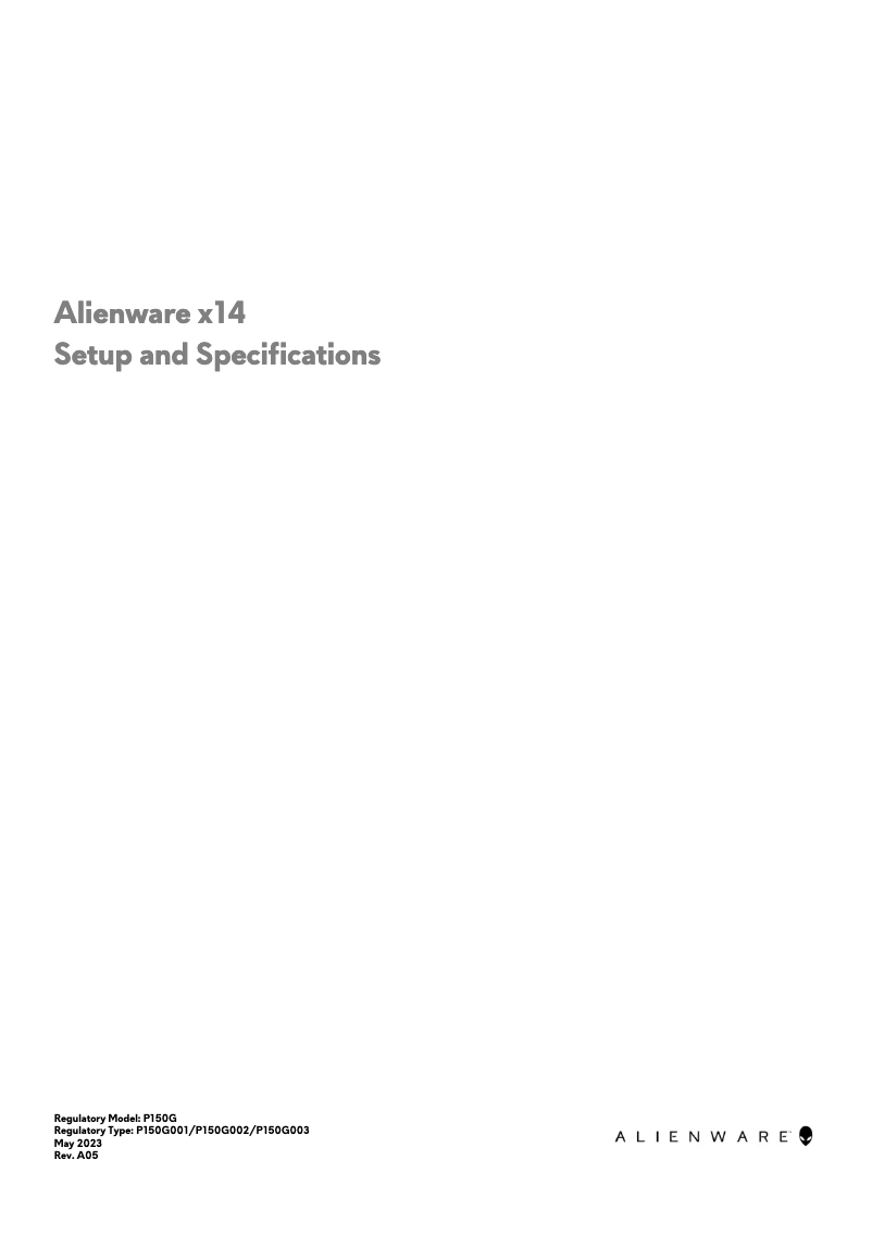 Image de la première page du manuel de l'appareil x14