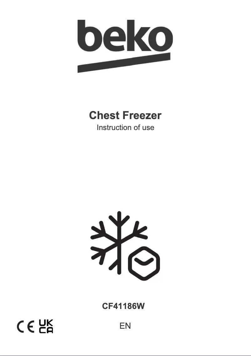 Page n°1 - Manuel utilisateur Beko CF41186W