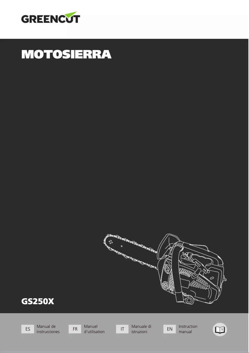 Page 1 de la notice Manuel utilisateur Greencut GS250X-12