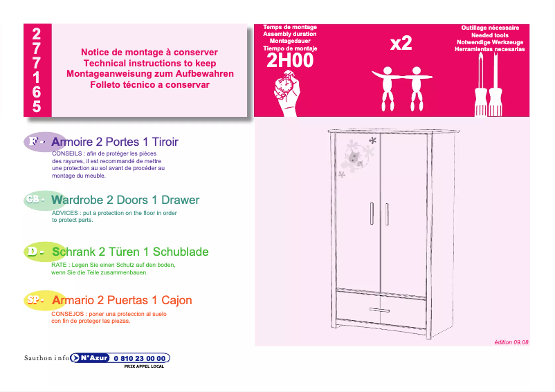 Page n°1 - Manuel utilisateur Sauthon 277165