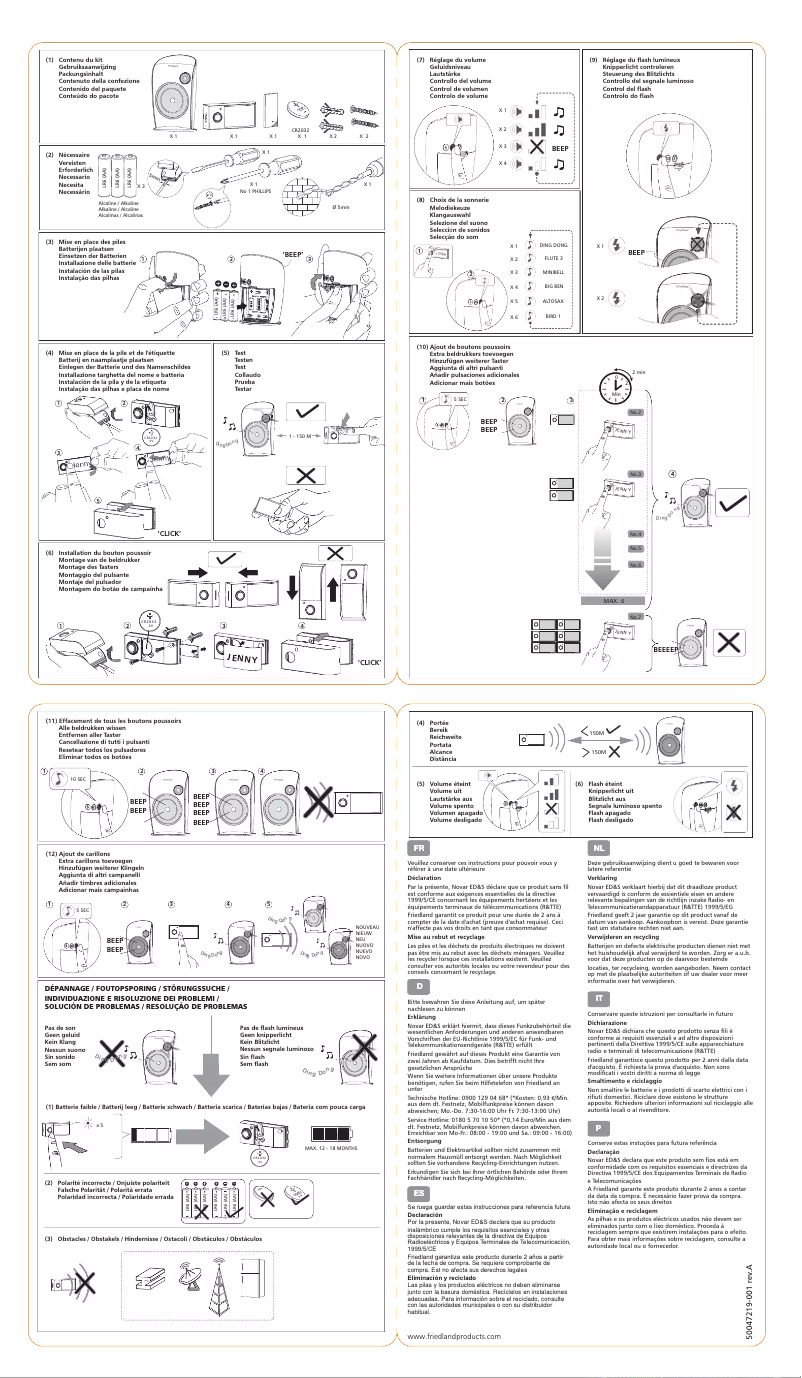 Page 1 de la notice Manuel utilisateur Friedland Evo D3007S