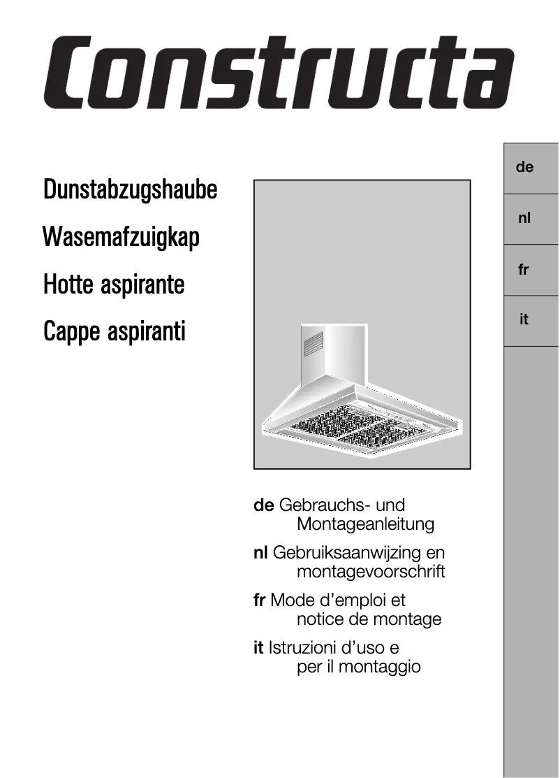Page 1 de la notice Manuel utilisateur Constructa CD69150