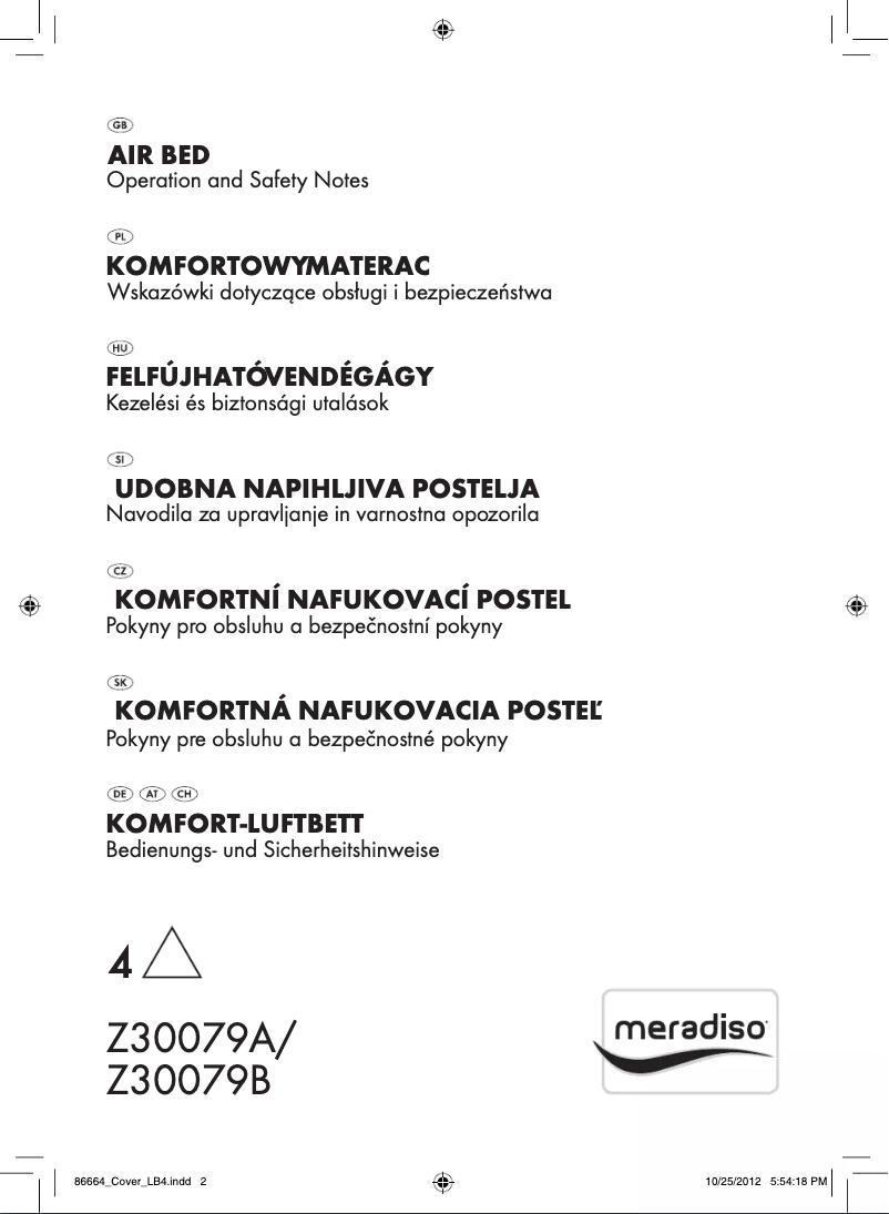 Page 1 de la notice Manuel utilisateur Meradiso IAN 86664