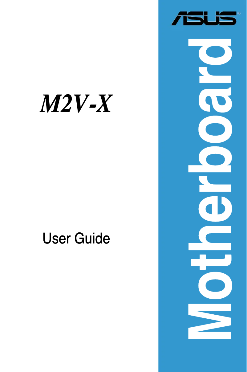 Image de la première page du manuel de l'appareil M2V-X