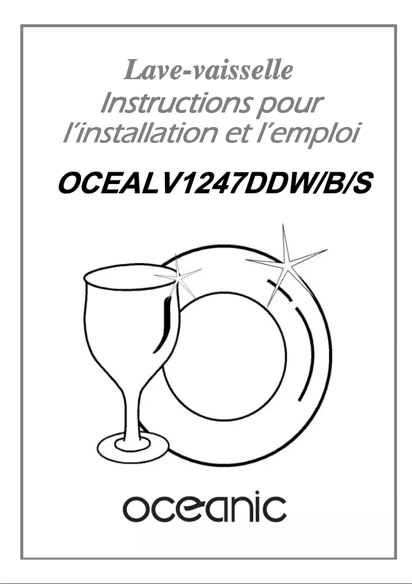 Image de la première page du manuel de l'appareil OCEALV1247DDB