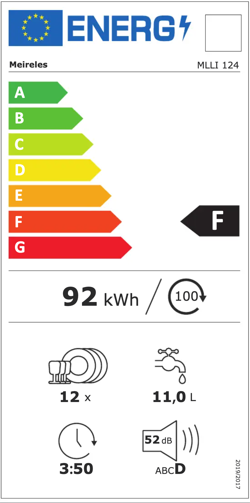 Page 1 de la notice Manuel utilisateur Meireles MLLI 124