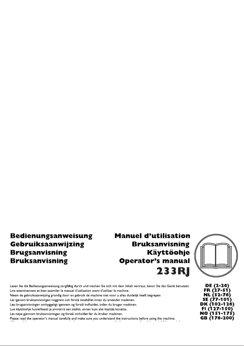 Page 1 of the manual User Manual Husqvarna 233RJ