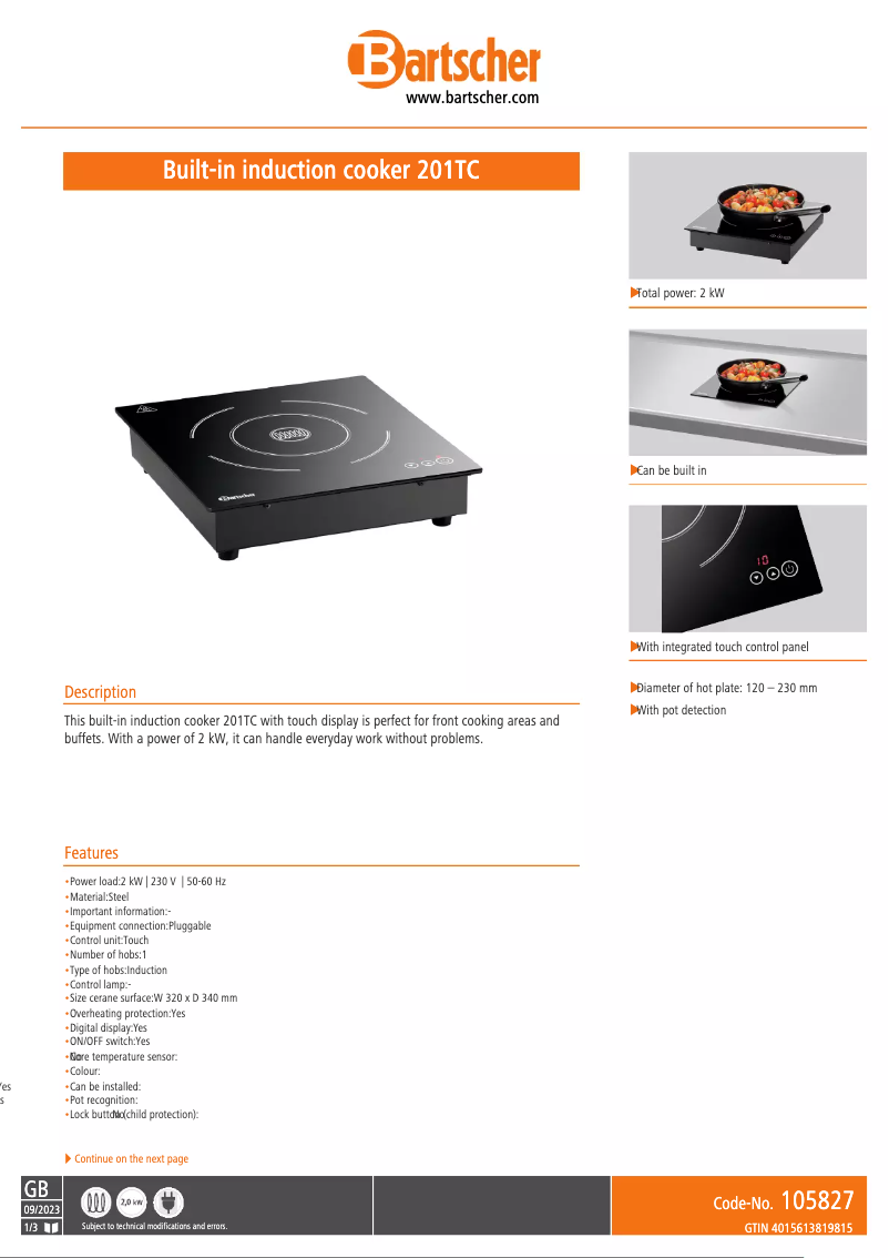 Image de la première page du manuel de l'appareil 201TC