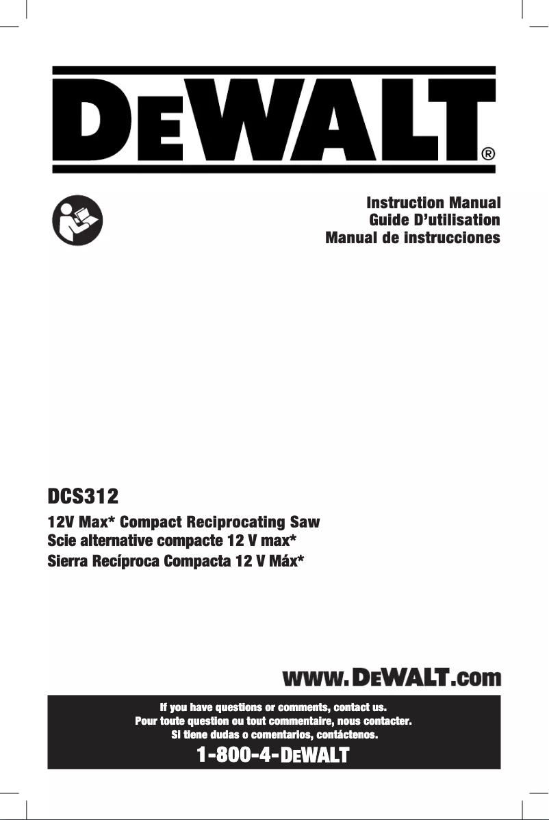 Image de la première page du manuel de l'appareil DCS312G1