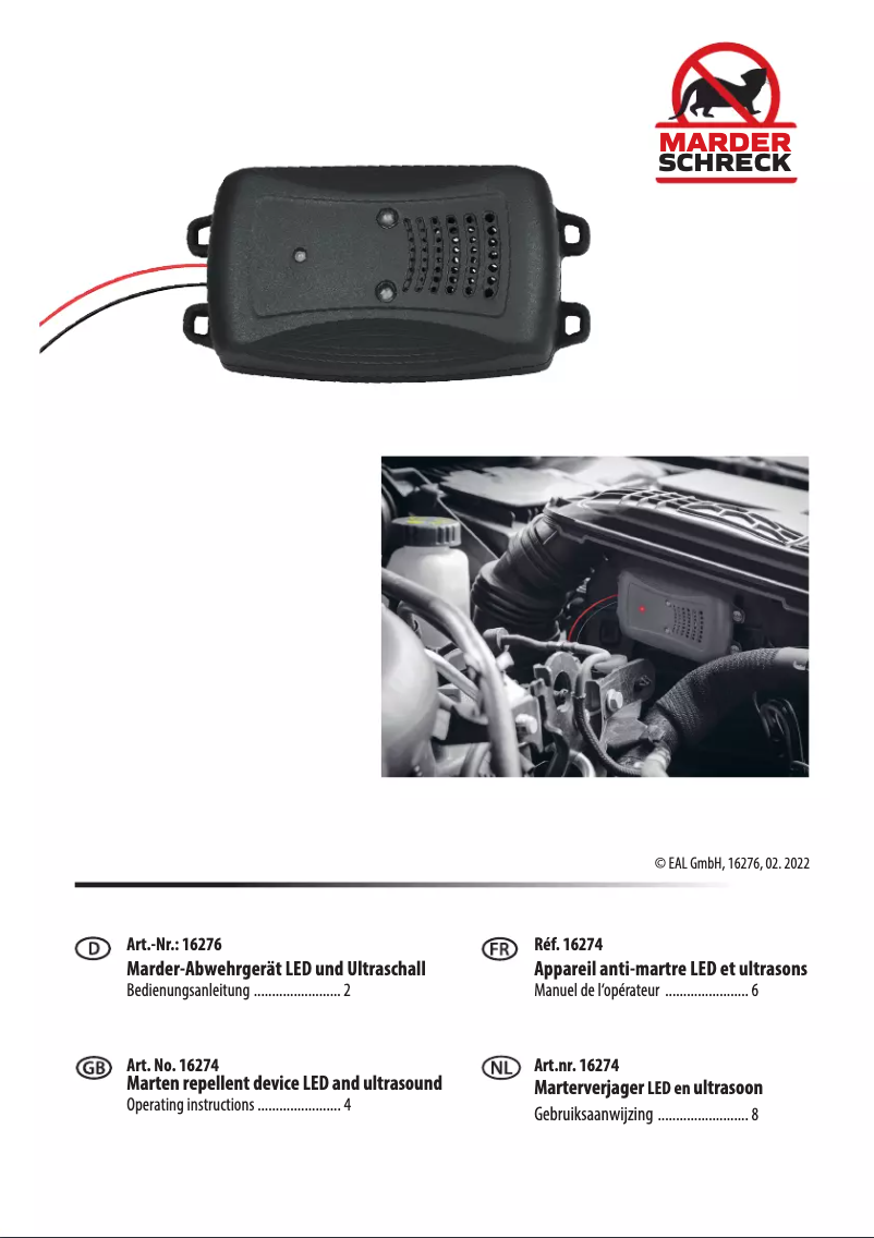 Página 1 del manual Manual de usuario LAS 16276