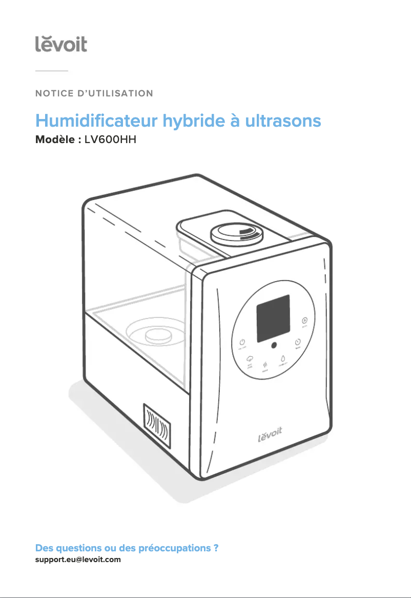 Page 1 de la notice Manuel utilisateur Levoit LV600HH