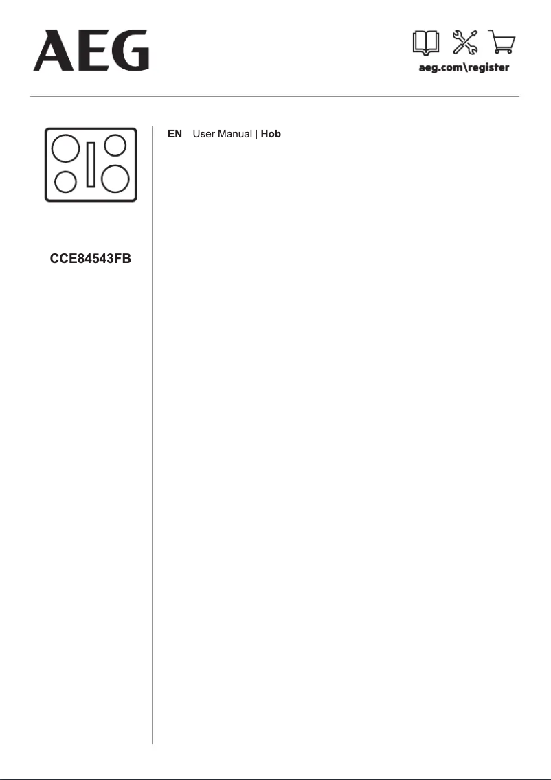 Page 1 de la notice Manuel utilisateur AEG CCE84543FB