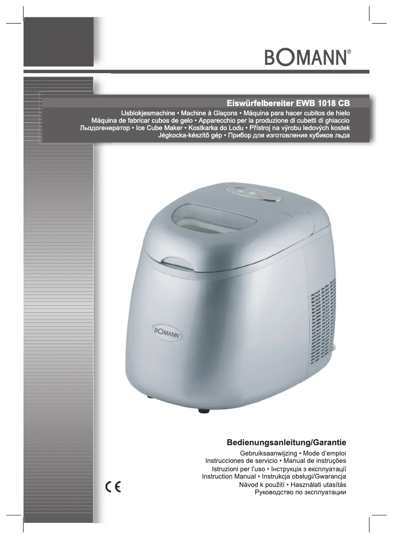 Image de la première page du manuel de l'appareil EWB 1018 CB