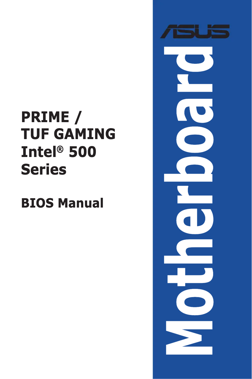 Page n°1 - Manuel utilisateur Asus Prime B560M-K