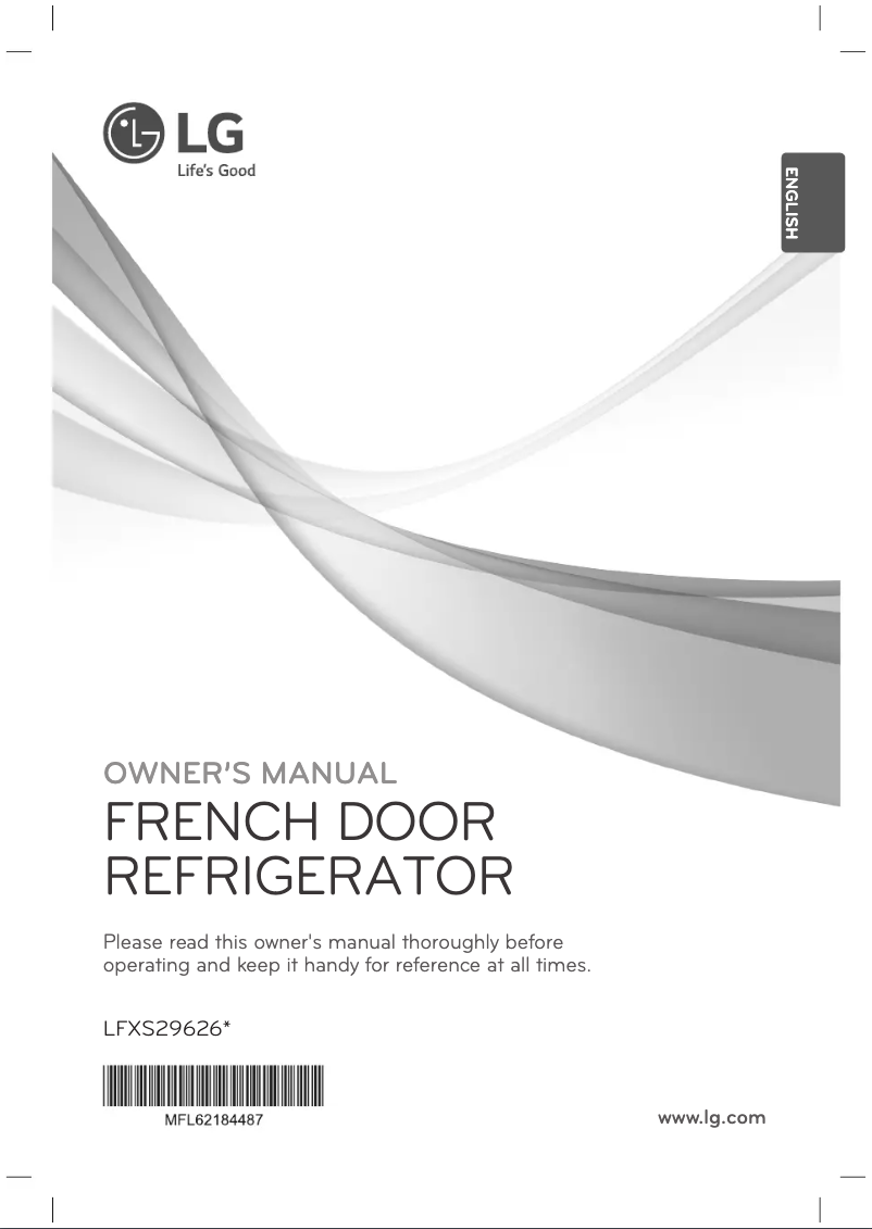 Page 1 de la notice Manuel utilisateur LG LFXS29626