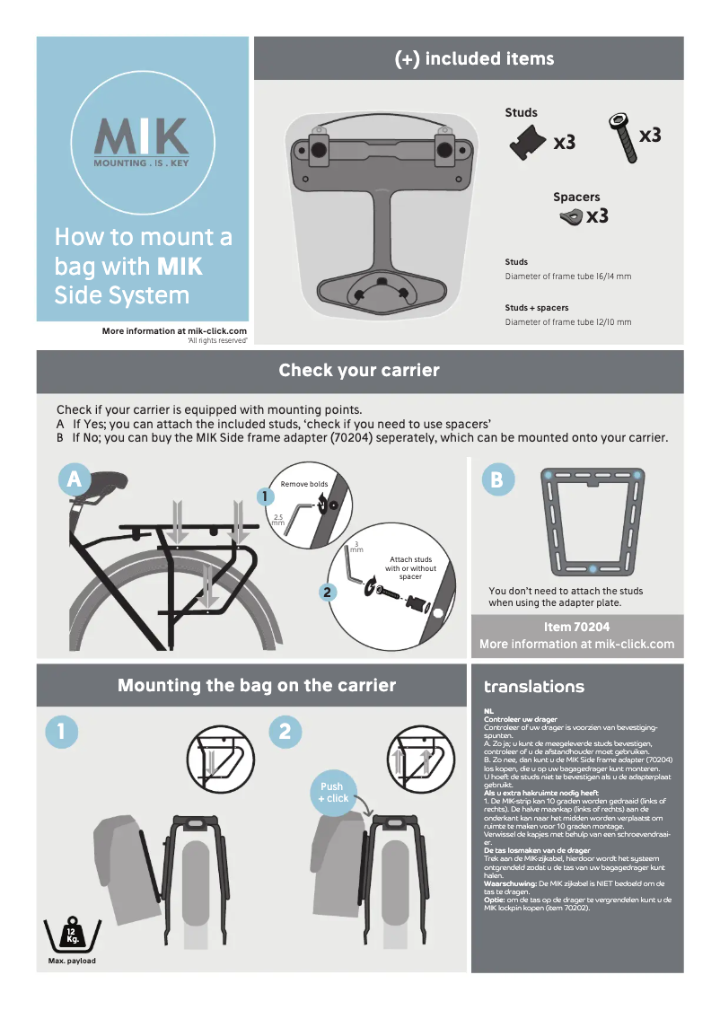 Page 1 de la notice Manuel utilisateur Basil SoHo