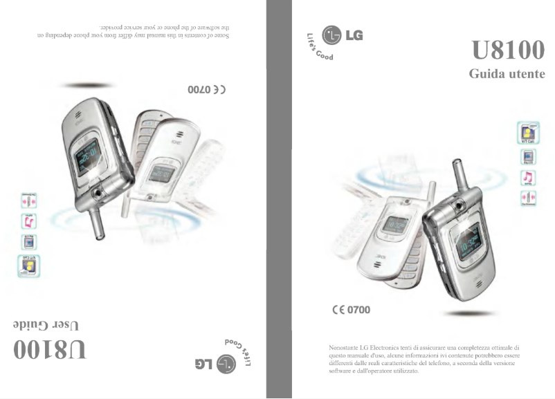 Image de la première page du manuel de l'appareil U8100