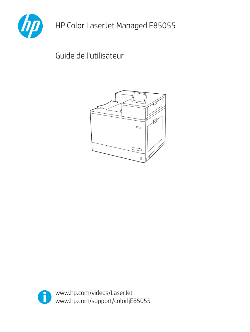 Página 1 del manual Manual de usuario HP Color LaserJet Managed E85055dn