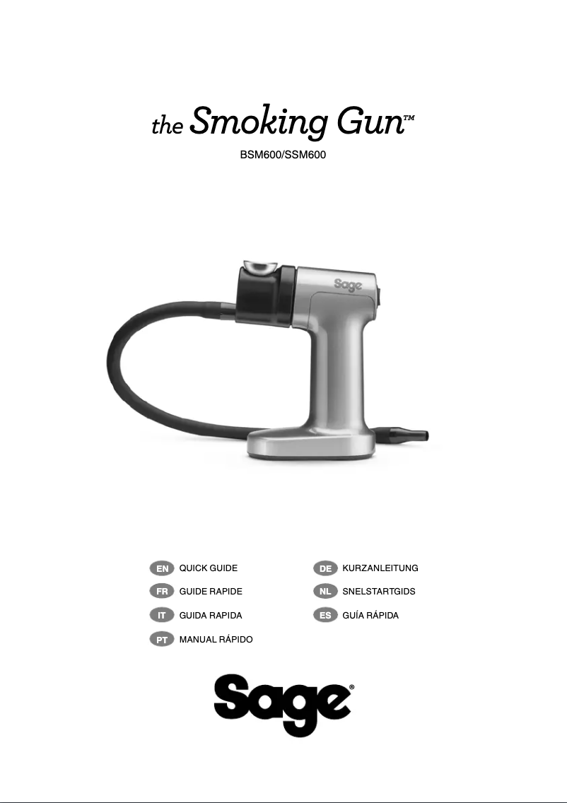 Page 1 de la notice Manuel utilisateur Sage the Smoking Gun SSM600