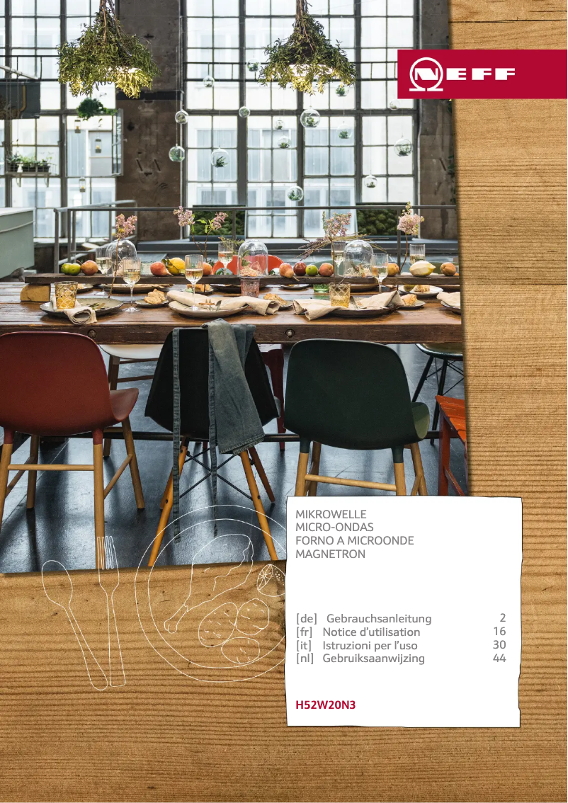 Page 1 de la notice Manuel utilisateur Neff H52W20N3