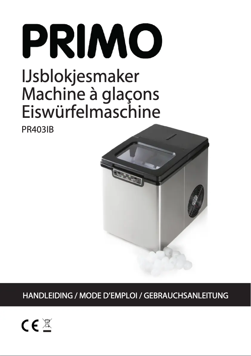Image de la première page du manuel de l'appareil PR403IB