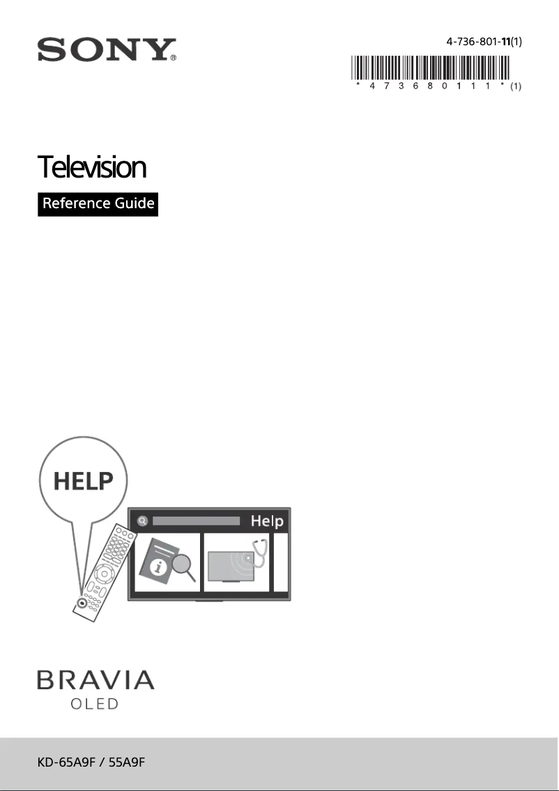 Página 1 del manual Manual de usuario Sony Bravia OLED KD-65A9F