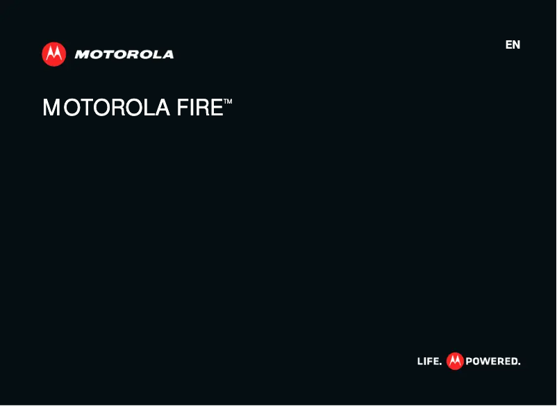 Image de la première page du manuel de l'appareil Fire XT317