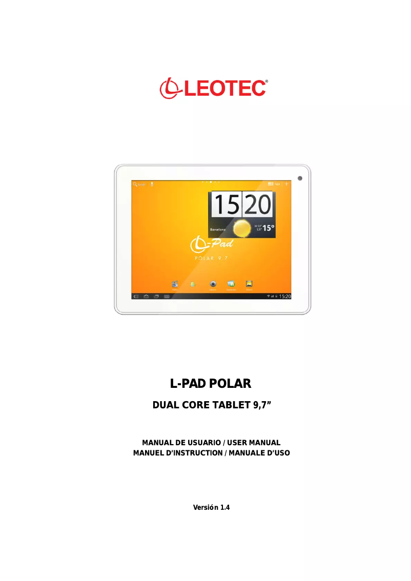 Page n°1 - Manuel utilisateur Leotec L-Pad Polar LETAB907