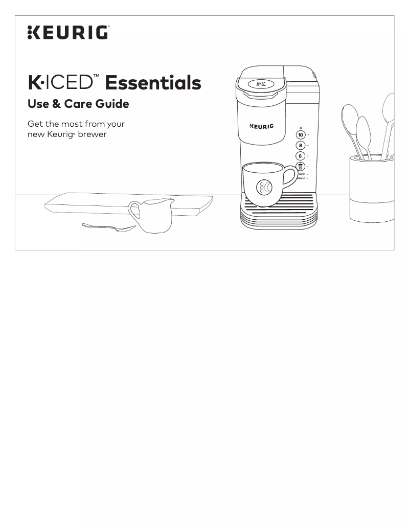 Page n°1 - Manuel utilisateur Keurig K-Iced Essentials