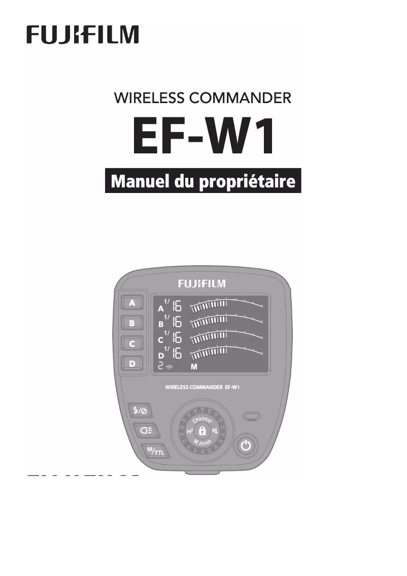 Page n°1 - Manuel utilisateur Fujifilm EF-W1