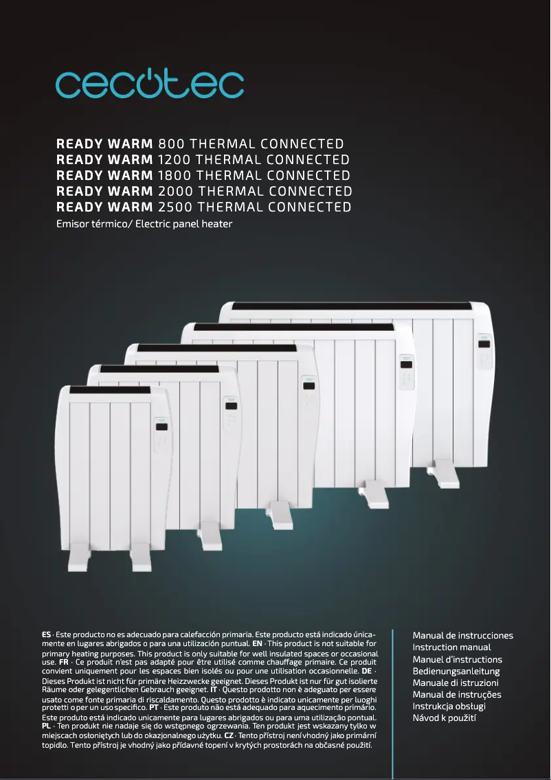Page n°1 - Manuel utilisateur Cecotec ReadyWarm 800 Thermal Connected