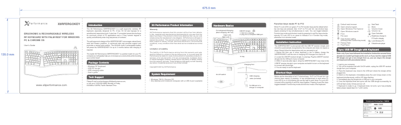 Página 1 del manual Manual de usuario X9 Performance X9ERGOKEY