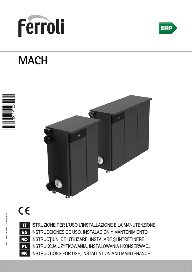 Page n°1 - Manuel utilisateur Ferroli Mach