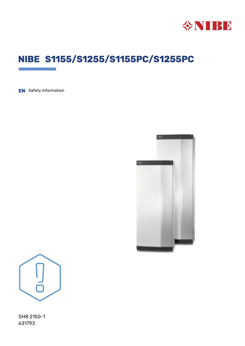 Page 1 de la notice Manuel utilisateur Nibe S1155-16