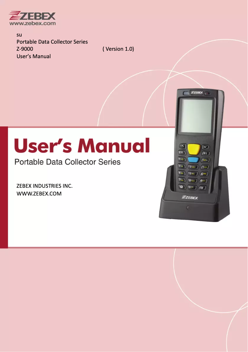 Image de la première page du manuel de l'appareil Z-9000