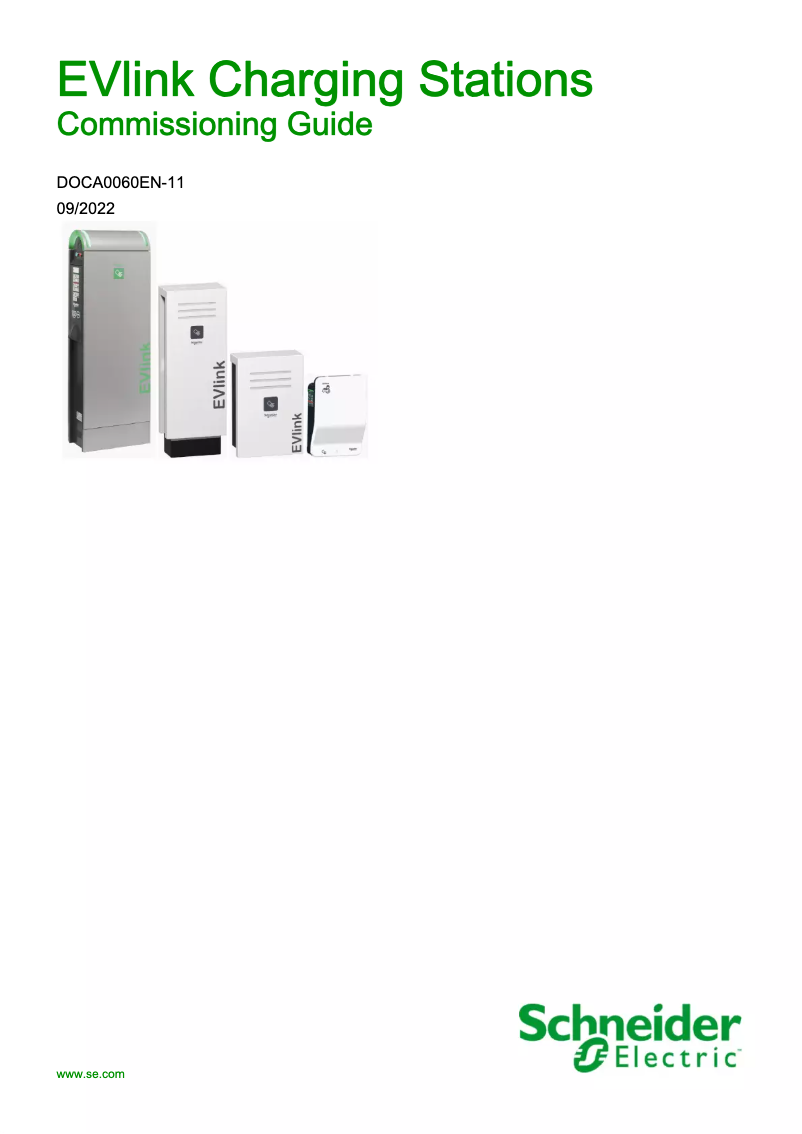 Page 1 de la notice Guide d'installation Schneider EVH4S07N2