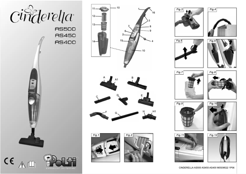 Page n°1 - Manuel utilisateur Polti Cinderella AS400